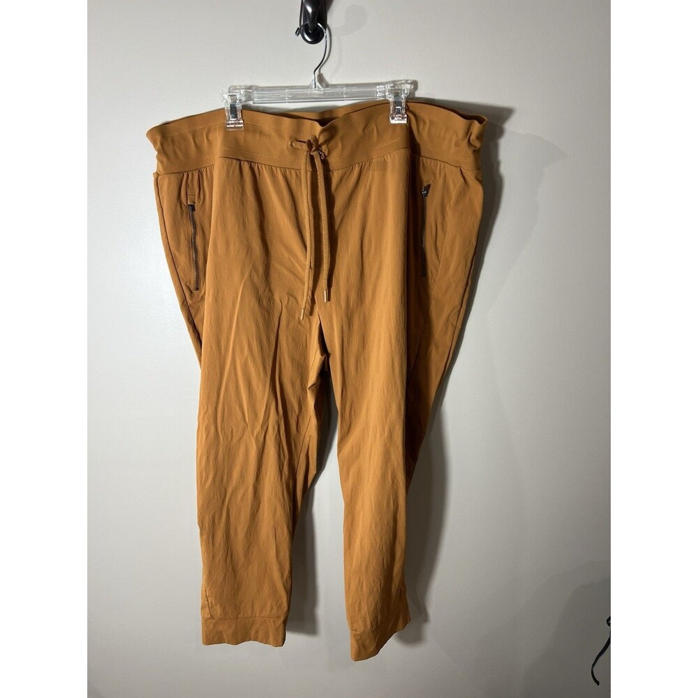 Athleta Trekkie North Jogger Womens Size 26 Cattail Brown Drawstring Stretch
